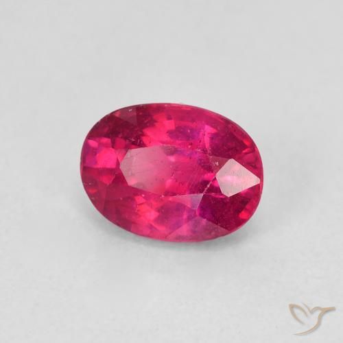 Rubino Rosso chiaro naturale da 1.23 ct, Ovale, VS