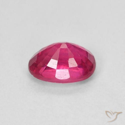 Rubino Rosso chiaro naturale da 1.23 ct, Ovale, VS