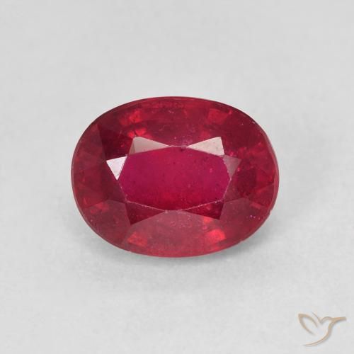 2.13ct Naturale Cremisi Profondo Rubino, Ovale, VS