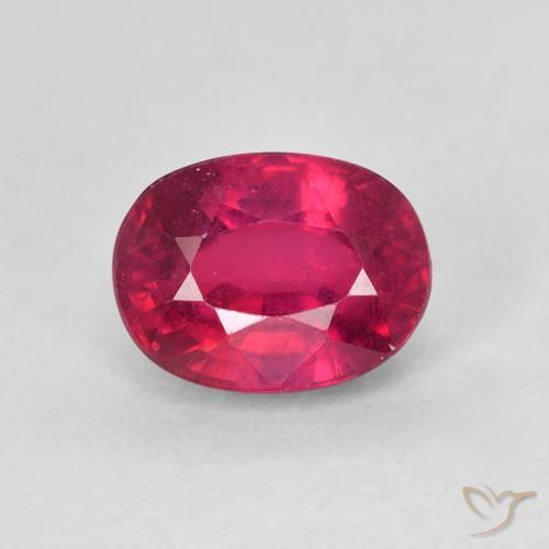 2.17ct Naturale Cremisi Profondo Rubino, Ovale, VS