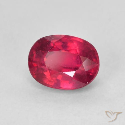 Rubino Cremisi Profondo naturale da 2.17 ct, Ovale, VS
