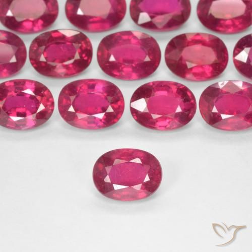 1.89ct Naturale Rosso chiaro Rubino, Ovale, VS