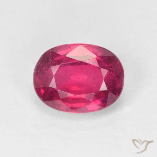 2.04ct Naturale Rosso chiaro Rubino, Ovale, VS
