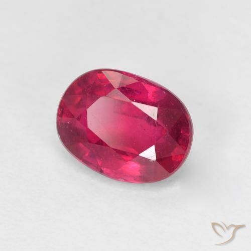 Rubino Medium Dark-Red naturale da 1.85 ct, Ovale, VS