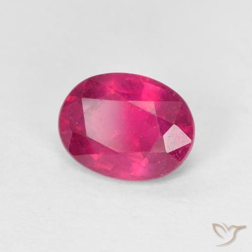 Rubino Rosso chiaro naturale da 1.54 ct, Ovale, VS