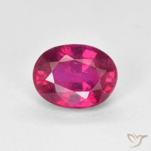 1.92ct Naturale Rosso chiaro Rubino, Ovale, VS