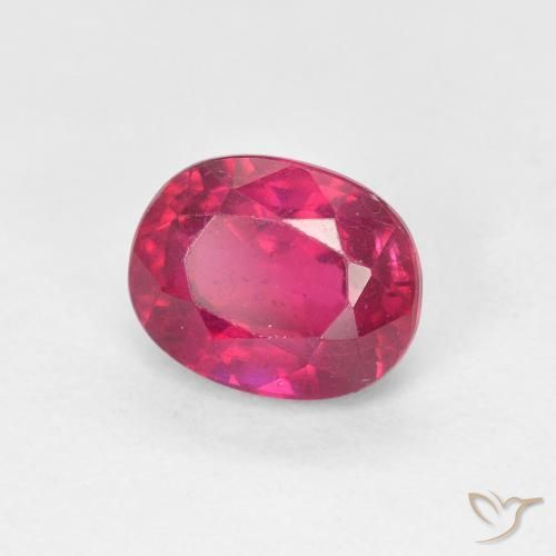 Rubino Rosso chiaro naturale da 1.91 ct, Ovale, VS