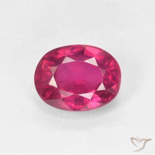 1.88ct Naturale Rosso chiaro Rubino, Ovale, VS
