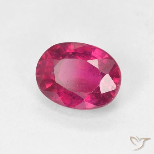 Rubino Rosso chiaro naturale da 1.88 ct, Ovale, VS