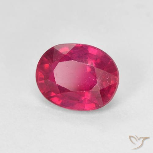 Rubino Rosso chiaro naturale da 1.86 ct, Ovale, VS