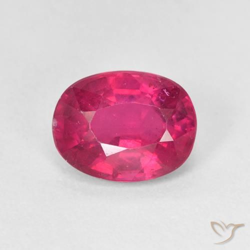 1.86ct Naturale Rosso chiaro Rubino, Ovale, VS