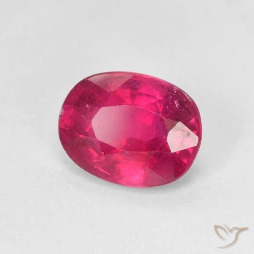 Rubino Rosso chiaro naturale da 1.86 ct, Ovale, VS