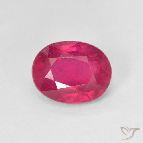 1.80ct Naturale Rosso chiaro Rubino, Ovale, VS