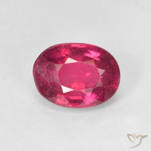 1.85ct Naturale Rosso chiaro Rubino, Ovale, VS