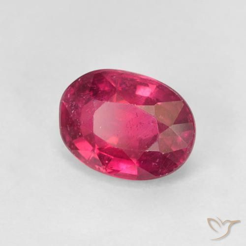 Rubino Rosso chiaro naturale da 1.85 ct, Ovale, VS