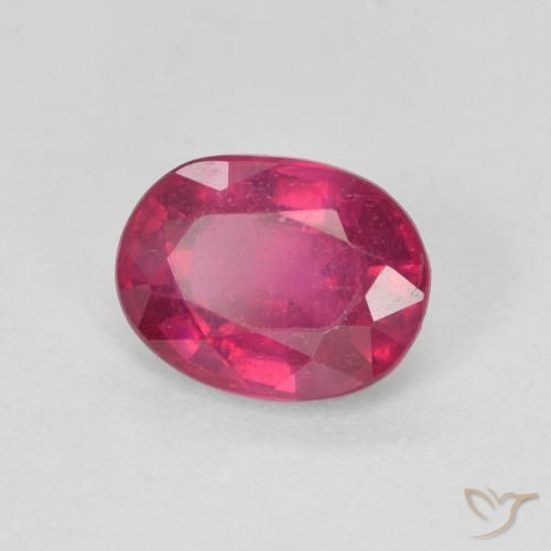 Rubino Rosso chiaro naturale da 1.57 ct, Ovale, VS-SI