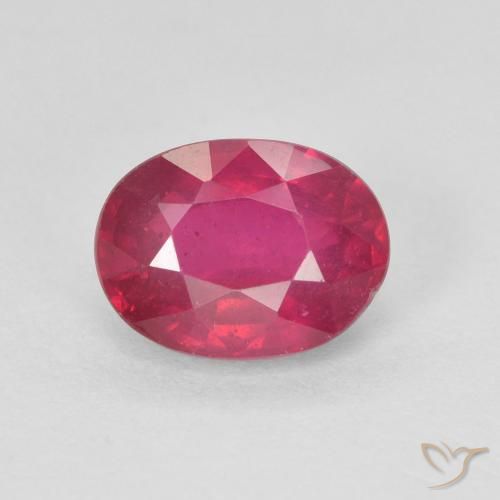 1.84ct Naturale Rosso chiaro Rubino, Ovale, VS-SI