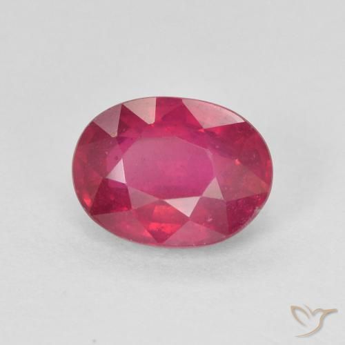 Rubino Rosso chiaro naturale da 1.84 ct, Ovale, VS-SI