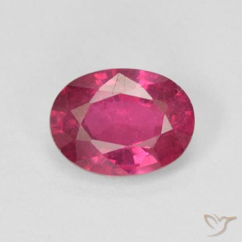 1.65ct Naturale Rosso chiaro Rubino, Ovale, VS-SI