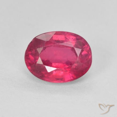 1.86ct Naturale Rosso chiaro Rubino, Ovale, VS-SI