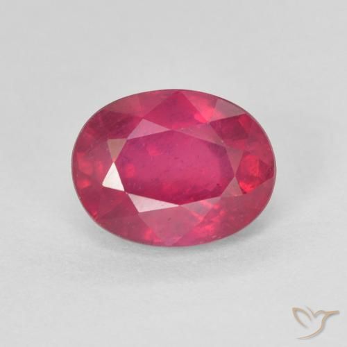 1.98ct Naturale Rosso chiaro Rubino, Ovale, VS
