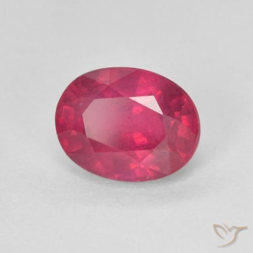 Rubino Rosso chiaro naturale da 1.98 ct, Ovale, VS