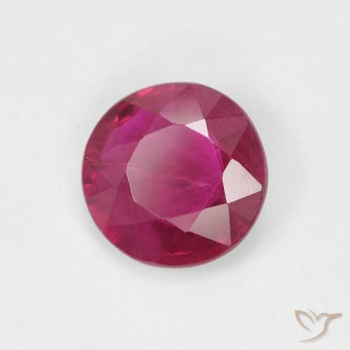 Rubino Rosso chiaro naturale da 0.69 ct, Rotondo, VS