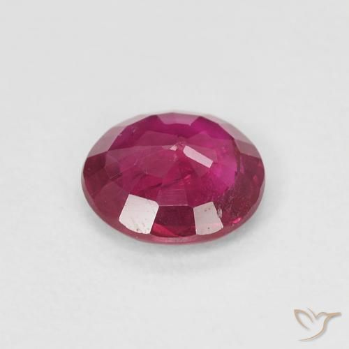 Rubino Rosso chiaro naturale da 0.69 ct, Rotondo, VS
