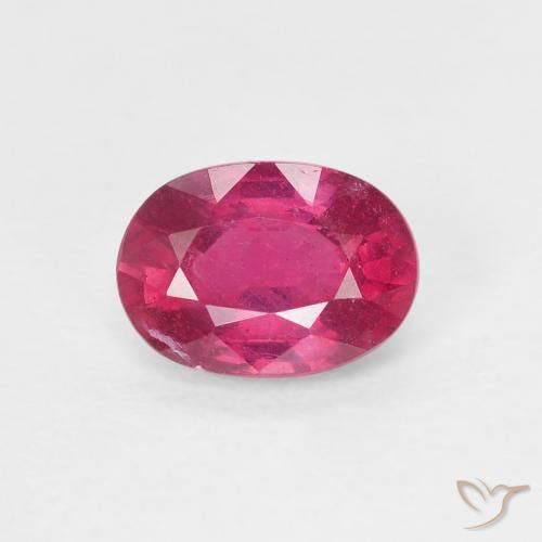 1.15ct Naturale Rosso chiaro Rubino, Ovale, VS