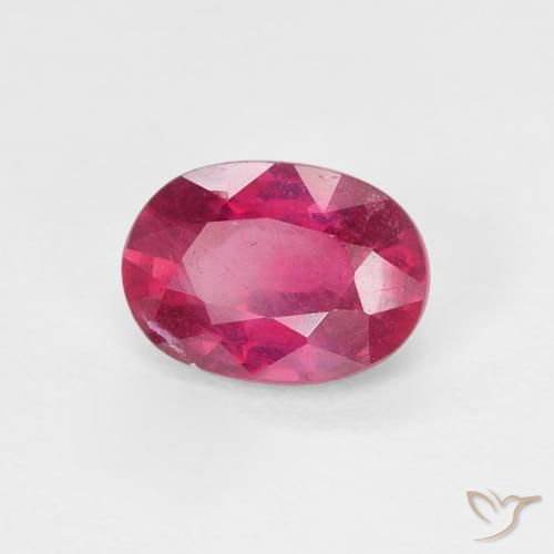 Rubino Rosso chiaro naturale da 1.15 ct, Ovale, VS
