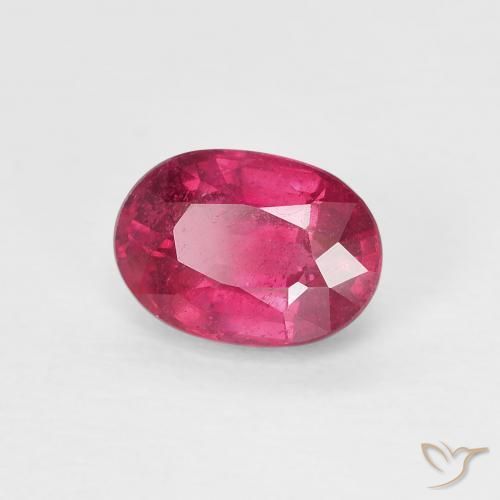 Rubino Rosso chiaro naturale da 1.21 ct, Ovale, VS