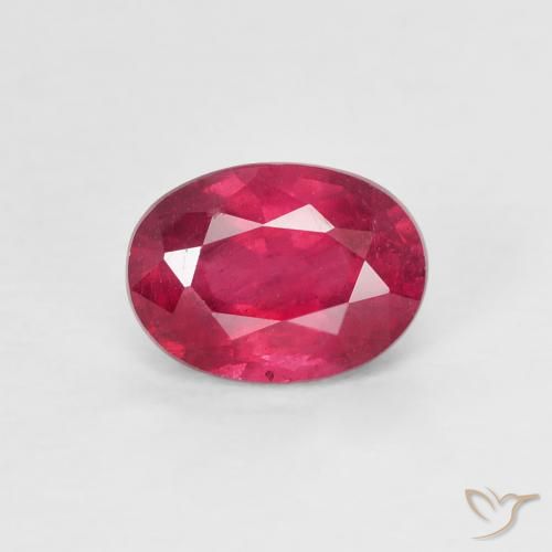 1.31ct Naturale Rosso tendente al rosa Rubino, Ovale, VS