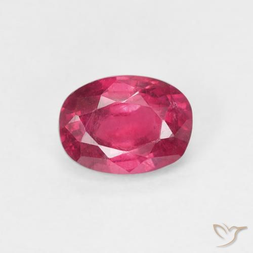 1.13ct Naturale Rosso chiaro Rubino, Ovale, VS
