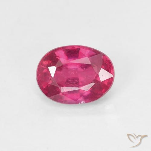 1.05ct Naturale Rosso chiaro Rubino, Ovale, VS