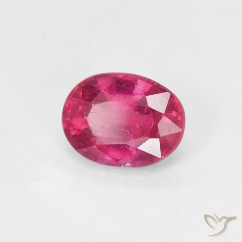 Rubino Rosso chiaro naturale da 1.05 ct, Ovale, VS