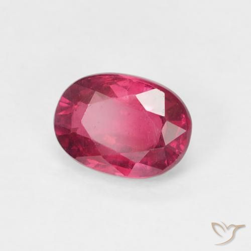 Rubino Medium Dark-Red naturale da 1.32 ct, Ovale, VS