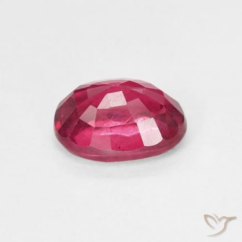 Rubino Medium Dark-Red naturale da 1.32 ct, Ovale, VS