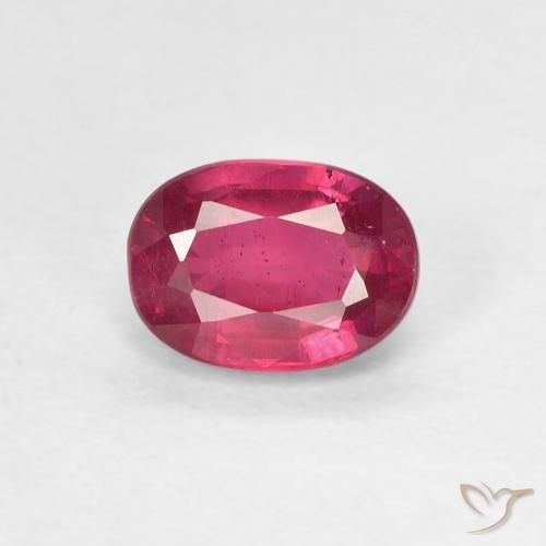 1.26ct Naturale Rosa rossastro intenso Rubino, Ovale, VS