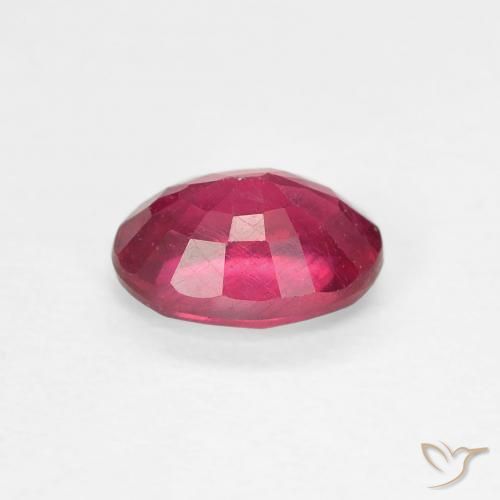 Rubino Medium Dark-Red naturale da 1.19 ct, Ovale, VS