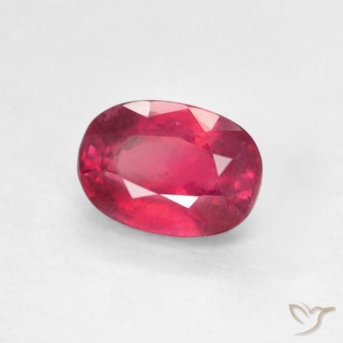 Rubino Medium Dark-Red naturale da 1.33 ct, Ovale, VS
