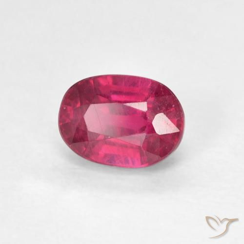 Rubino Rosso chiaro naturale da 1.30 ct, Ovale, VS