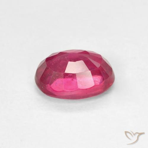 Rubino Rosso tendente al rosa naturale da 1.27 ct, Ovale, VS