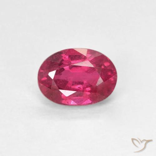 1.10ct Naturale Rosso tendente al rosa Rubino, Ovale, VS