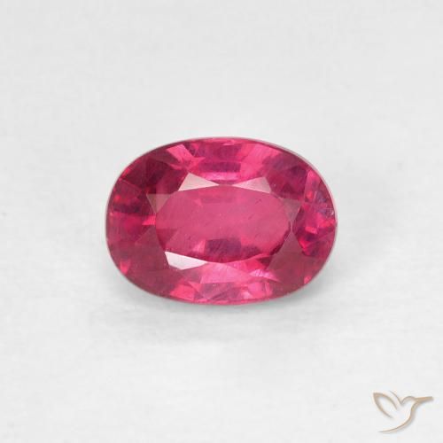 1.09ct Naturale Rosso chiaro Rubino, Ovale, VS