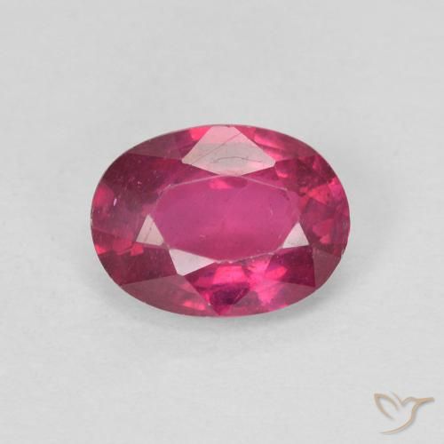 1.09ct Naturale Rosso chiaro Rubino, Ovale, VS