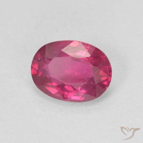 Rubino Rosso chiaro naturale da 1.09 ct, Ovale, VS