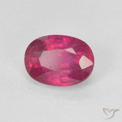 Rubino Rosso chiaro naturale da 1.33 ct, Ovale, VS