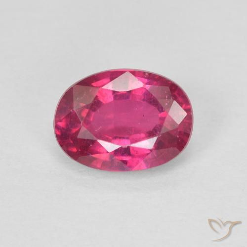 1.17ct Naturale Rosso chiaro Rubino, Ovale, VS