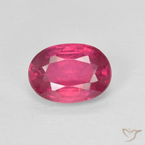 1.20ct Naturale Rosso chiaro Rubino, Ovale, Opaco