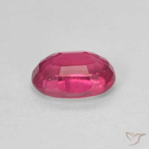 Rubino Rosso chiaro naturale da 1.20 ct, Ovale, Opaco